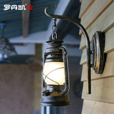 中式阳台壁灯创意美式复古过道马灯个性咖啡厅酒吧茶楼煤油灯壁灯