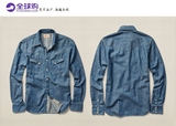 【美国代购】Ralph Lauren RRL 男士做旧复古牛仔衬衫
