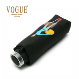 韩国代购VOGUE超轻五折手动折叠伞高档晴雨伞卡通美女防紫外线伞