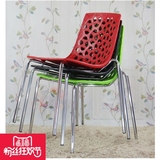 包邮宜家镂空学习餐椅塑料椅子靠背电脑椅子办公休闲椅棋牌麻将椅