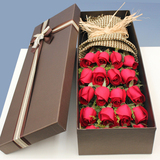 红玫瑰礼盒苏州鲜花同城速递常州无锡南通昆山徐州扬州生日送花店