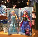 现货包邮 上海迪士尼代购 冰雪奇缘frozen艾莎安娜公主娃娃 玩偶