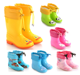 男童雨靴女宝宝雨鞋小童水鞋水靴冬季女童防滑加绒胶鞋儿童雨鞋