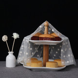结婚礼物欧式创意陶瓷两层蛋糕盘点心架水果盘下午茶甜点糖果托盘