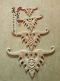东阳木雕挂件雕刻蝙蝠角花实木吊顶贴花家居饰品装饰角花三角