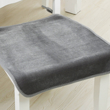 纯色丝绒椅垫餐桌布艺椅子垫坐垫子毛绒防滑凳子垫沙发垫简约现代