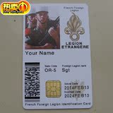 二战德军身份ID卡 德国联邦国防军迷身份卡 外籍军迷身份牌芯片卡