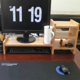 台式电脑液晶显示器增高架键盘支架桌面托架办公桌上收纳置物架