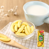 日本代购进口明治Meiji可爱七彩脆皮香蕉牛奶巧克力豆休闲零食42g