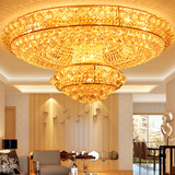 酒店工程灯大气圆形水晶灯客厅卧室餐厅吸顶灯直径80cm1.2 1.5米