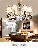 客厅吊灯现代简约欧式水晶灯奢华大气LED灯臂发光亚克力水晶吊灯