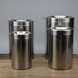 皇式工艺 优质304不锈钢垃圾桶 高档办公桌面垃圾桶 家用商用都可