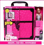 正品美泰芭比娃娃套装礼盒公主换装芭比梦幻衣橱别墅X4833玩具