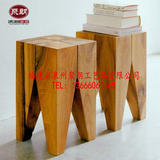 聚朗宜家实木方形小茶几边几角几床头几沙发茶桌木墩矮凳简约现代