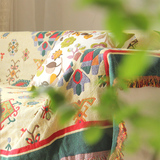 西藏的色彩 几何图案纯棉色织线毯沙发巾 沙发毯 飘窗垫 挂毯包邮