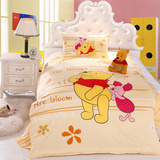 卡通全棉活性床单三件套纯棉男女孩公主1.2-1.5米床儿童床上用品