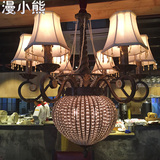 美式复古艺术吊灯漫咖啡吊灯酒吧西餐厅创意特色吊灯网咖啡厅灯具