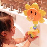 夏季向日葵花洒卡通太阳花喷水浴室淋浴水龙头婴幼儿童戏水玩具