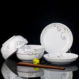 碗碟套装家用骨瓷餐具大号饭碗面碗菜盘简约陶瓷创意碗盘筷子特价