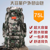 户外登山包80L男女超大容量双肩背包背囊行李旅行包徒步迷彩背包