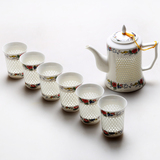 水具套装凉水杯陶瓷饮具杯具家用创意杯子成套凉水壶欧式装茶水壶