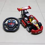 超大重力感应方向盘可充电电动遥控车儿童灯光玩具车跑车漂移赛车