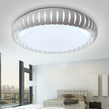 现代简约卧室圆形LED三色调光铁艺吸顶灯 书房过道客厅婚房灯具