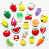 【七奇八怪】水果蔬菜创意冰箱贴磁贴 立体树脂黑板贴磁性贴 包邮