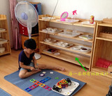 幼儿园木质玩具柜玩具架收纳彩色整理柜收拾架实木蒙氏教具柜特价