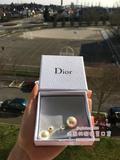 法国正品代购 Dior迪奥经典双珍珠耳钉 大小珍珠耳环 明星同款
