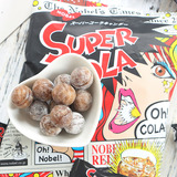 日本进口糖果 诺贝尔NOBEL 超劲酸可乐碳酸苏打三层夹心糖果88g装