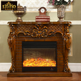 欧式壁炉 实木美式电壁炉装饰深色/白色 1.2米 电视壁炉柜可定制