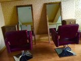 复古镜台实木单面镜台壁挂镜台美发店镜台发廊镜台落地式美容镜子