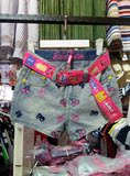 LALABOBO 2016夏新款潮牌满身樱桃牛仔五分短裤 女 特价！