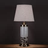 欧式古典陶瓷台灯摆件 中式高档新古典样板房卧室床头灯简约现代