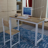 包邮电脑桌台式书桌办公桌简约写字桌家用钢木桌特价