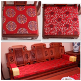新中式餐椅垫实木红木沙发椅垫坐垫罗汉床飘窗垫子加厚海绵定做