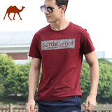 2016夏季男款圆领短袖T恤骆驼男装青年男士时尚修身半袖打底衫短t