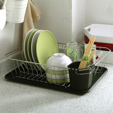 宜家创意不锈钢单层控水盘子碗碟沥水碗架置物架滴水置碗凉碗架子