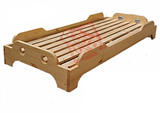 实木制幼儿园专用小床 儿童单人床 原木重叠儿童单人床幼儿课桌椅