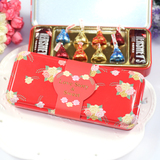 喜糖成品 kisses好时巧克力礼盒10颗装含糖结婚喜糖盒马口铁批发