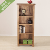 清仓特价 出口实木1.5米窄书柜书架白橡木储物柜置物架简约家具