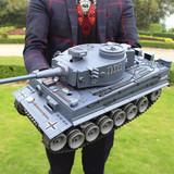 超大遥控坦克车可发射子弹战车模型金属炮管充电对战男孩儿童玩具