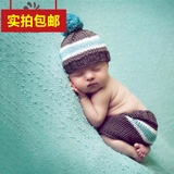新生儿品牌儿童摄影服装批发手工毛线婴儿服饰宝宝拍照卡通毛衣