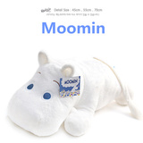 韩国正版moomin姆明趴姿河马毛绒玩具抱枕靠垫公仔女生日礼物朴春