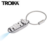 德国Troika 发光LED带灯钥匙扣钥匙圈挂件男士汽车高档创意礼品