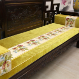 新古典中式高档割绒红木沙发坐垫实木家具罗汉床圈椅坐垫靠垫定制
