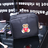 韩国化妆包可爱小熊化妆品收纳盒便携洗漱包大容量旅行化妆品包邮