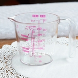 烘焙工具 AS树脂量杯 塑料计量杯 三种刻度带手柄 250ML
