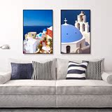 Artron雅昌2016单幅有框欧式客厅地中海风格壁画现代装饰画爱琴海